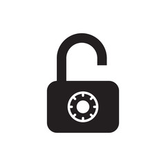 unlock vector icon