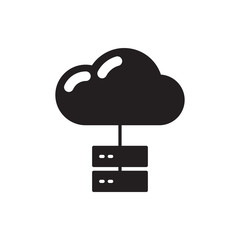 cloud server vector icon