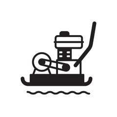 plate compactor vector icon