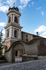 Fototapeta na wymiar Virgin Mary Eastern Orthodox Church in city of Plovdiv, Bulgaria