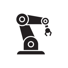 manufacture robot vector icon