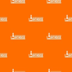 Obraz premium Lighthouse pattern vector orange for any web design best