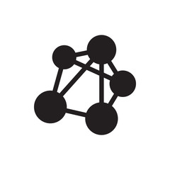 molecule vector icon