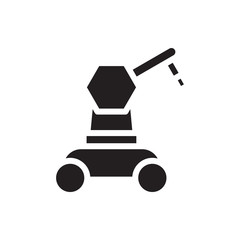manufacture robot vector icon