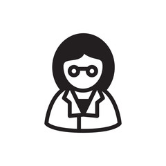 scientist vector icon