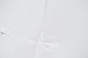 White wrinkled paper. Good template for projects.
