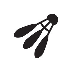 shuttlecock vector icon