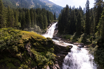 The Krimml Waterfalls in the High Tauern National Park, Salzburg (Austria)