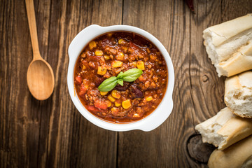 Mexican chili con carne.