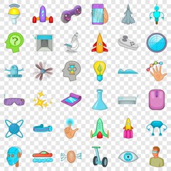 Fototapeta na wymiar Device icons set. Cartoon style of 36 device vector icons for web for any design