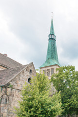 Fototapeta premium market Church (Marktkirche) St. Nicolai church (St. Nicolai Kirche) Hameln Lower Saxony (Niedersachsen)