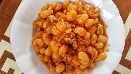 Traditional Turkish Food Kurufasülye 