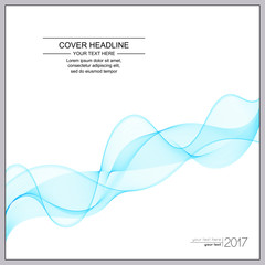 Universal Covers Design with Light Blue Wave Line on White Background.