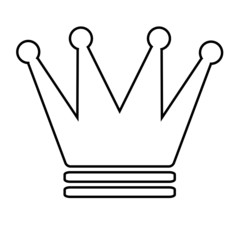 Crown vector icon, king logo illustration.
