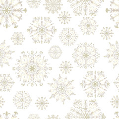 Naklejka na ściany i meble Beautiful Christmas pattern with snowflakes.Vector, EPS10.