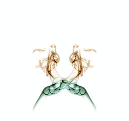 Forms and patterns generated from smoke