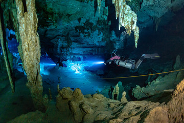 MEXICO diving cenote Dos Ojos © Wojciech
