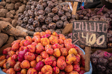 Kartoffel auf einem Marktstand