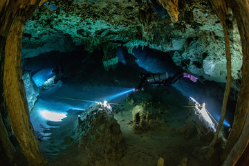 MEXICO diving cenote Dos Ojos © Wojciech