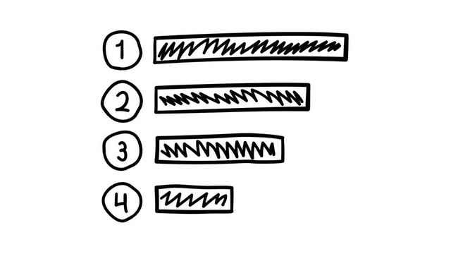 Hand-drawn diagram of horizontal bars with hatching.