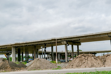 Fragments of the ring bridge under construction