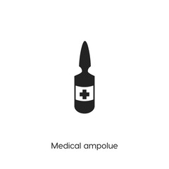 medical ampoule icon vector symbol sign