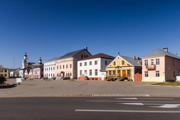 Lenin Square in Novogrudok, Belarus.