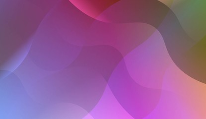 Abstract Shiny Waves. Design For Your Header Page, Ad, Poster, Banner. Vector Illustration with Color Gradient.