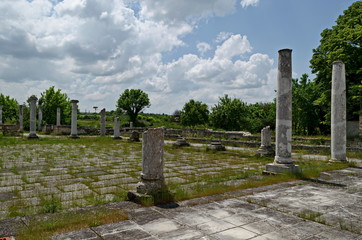  Archaeological Complex Abritus with primary conservation of part of the inner walls and columns of...