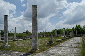  Archaeological Complex Abritus with primary conservation of part of the inner walls and columns of...