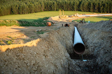 Gaspipeline Baustelle
