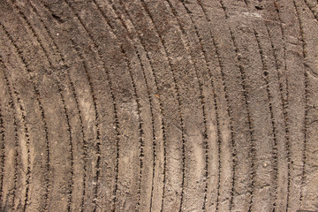 Curved concrete plaster lines texture