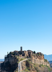 Fototapeta na wymiar Panorama di Civita di Bagnoregio