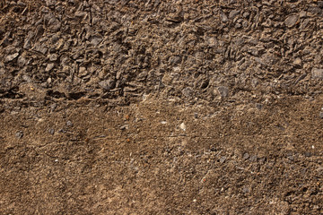 Worn rough wall surface texture
