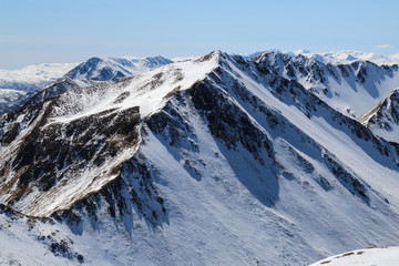 Middle Sister Mountain in Winter