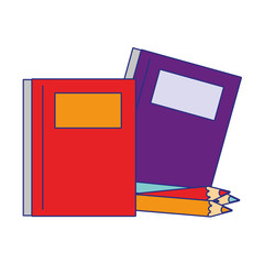 Back to school utensils cartoons blue lines