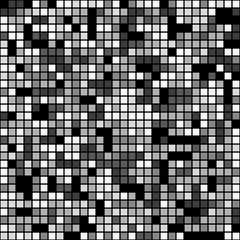 Seamless monochrome stained glass flat pixel background - 274489246