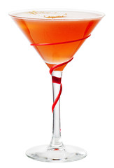 Alcohol cocktail isolated on white