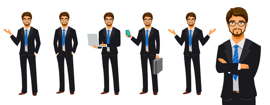 Businessman Character Poses