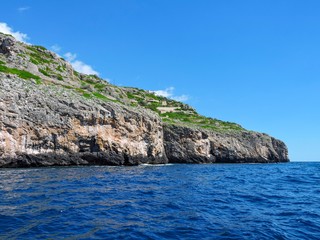 Fototapeta na wymiar Beautiful ionian coast of Italy. Natural landscape. Summer nature.