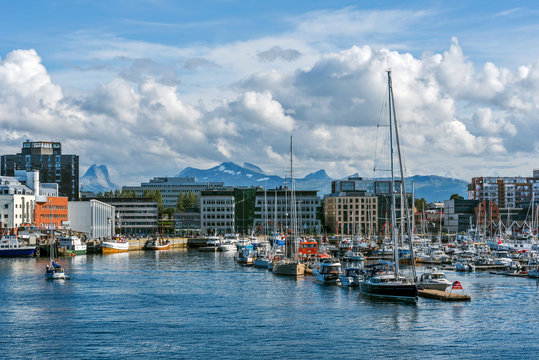 Molobukta harbor in Bodo town in Norwegian Nordland.