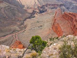 Sky blue background. Natural landscape. Beautiful nature landscape panorama. Grand canyon national...