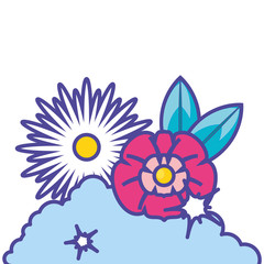 Isolated flower ornament design icon vector ilustration