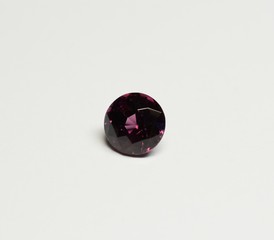 Rhodolite Garnet facet cut gemstone