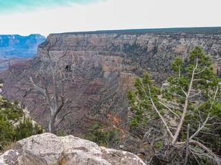 Sky blue background. Natural landscape. Beautiful nature landscape panorama. Grand canyon national...