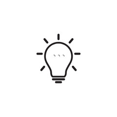 Bulb lamp logo idea design inspiration vector template