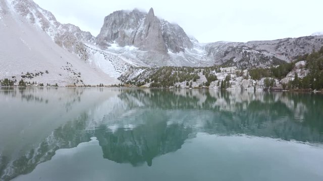 Blue lake in mountains