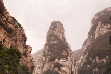 Songshan Mountain Range and geological formations China
