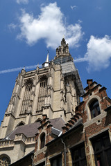 Obraz premium St James - old Catholic church from Antwerp, Belgium