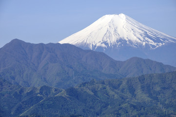 Naklejka premium 九鬼山より富士山
